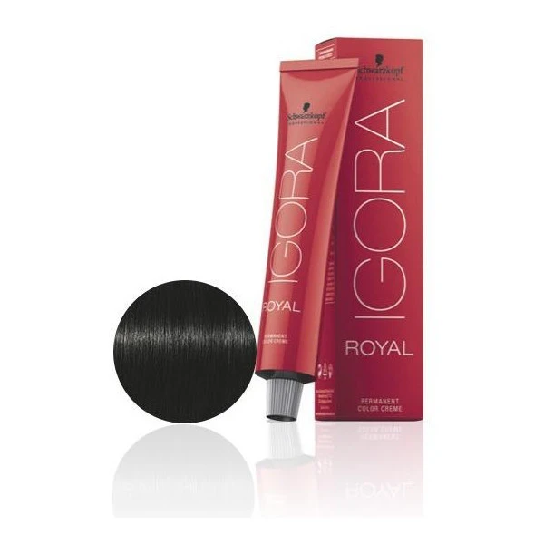 Schwarzkopf Coloration Igora Royal 1-0 Noir 60ML – Image 7
