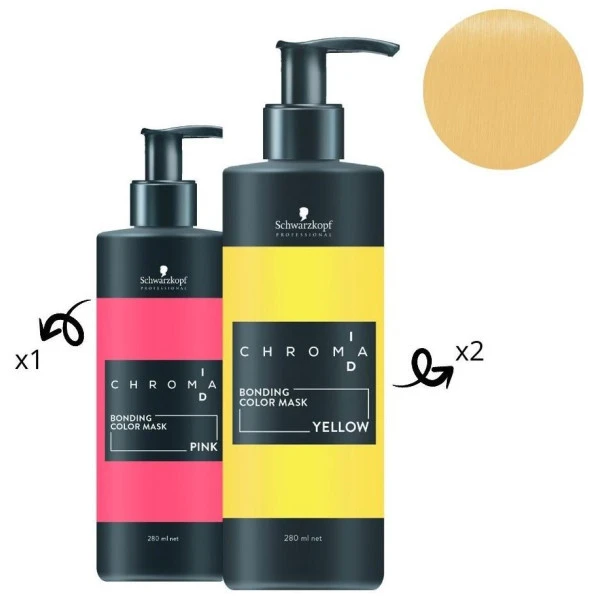 Masque Nourrissant Pigmenté Jaune Chroma ID SCHWARZKOPF 280ML – Image 5